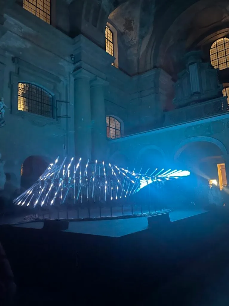 Spectacular illuminated art in the Old Town during the annual Vilnius Light Festival, a free winter event.