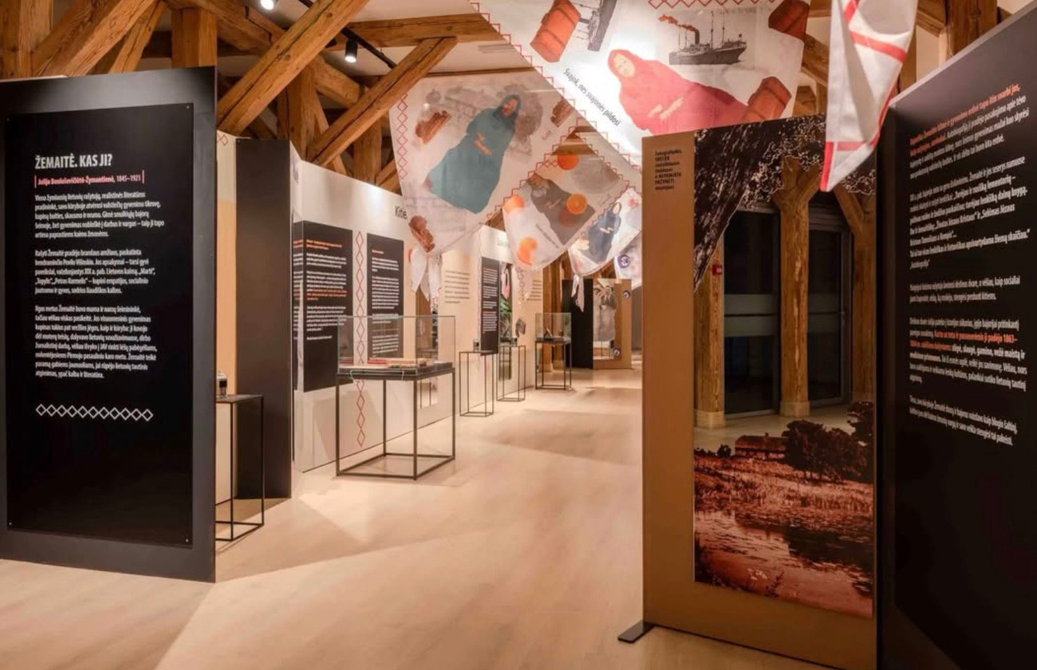 Exhibition hall dedicated to Žemaitė at the Maironis Lithuanian Literature Museum.