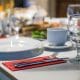 Table set in a restraurant representing the best lunch spots in Vilnius