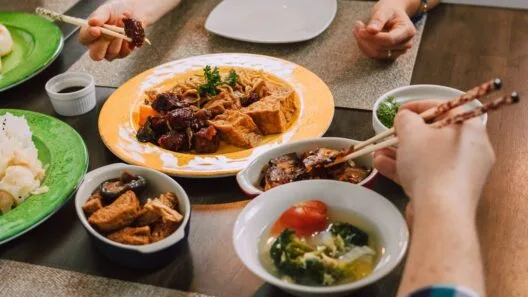 People enjoying sushi, ramen, and curries together at Asian restaurants in Vilnius, sharing authentic flavours.