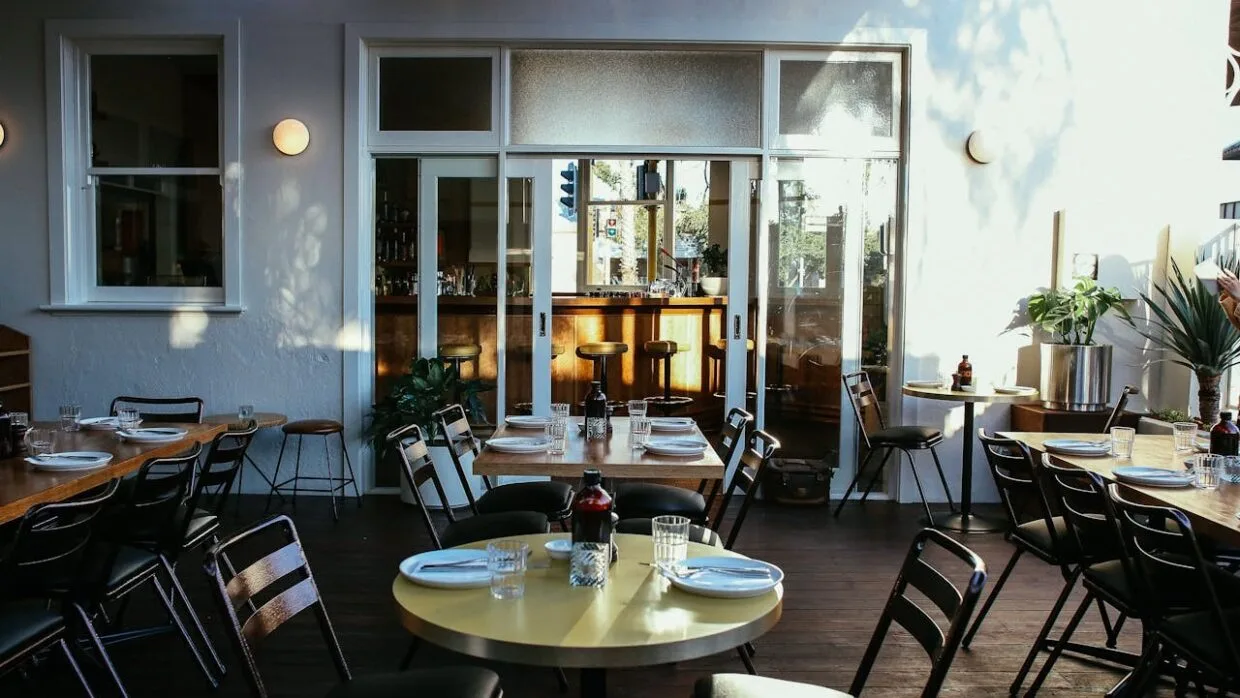 Cozy summer terraces in Vilnius filled with people enjoying drinks