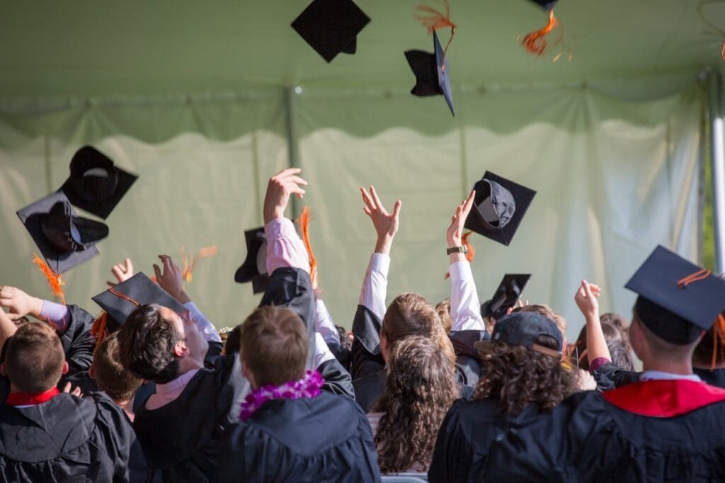 Students on a graduation ceremony - what are the best universities in Lithuania for international students
