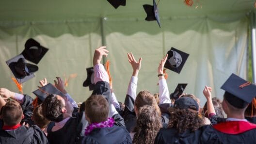 Students on a graduation ceremony - what are the best universities in Lithuania for international students