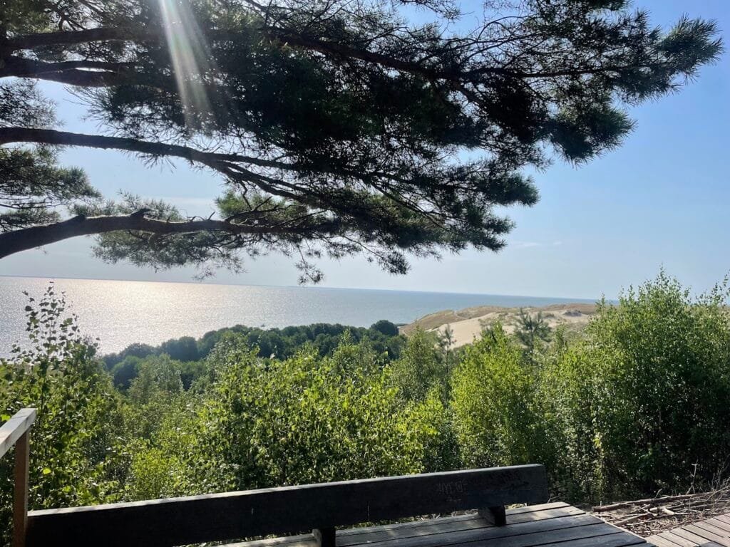 Peaceful Baltic seaside view showing balance of life and work in Lithuania