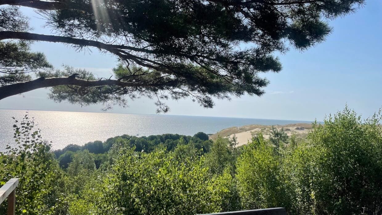 Peaceful Baltic seaside view showing balance of life and work in Lithuania