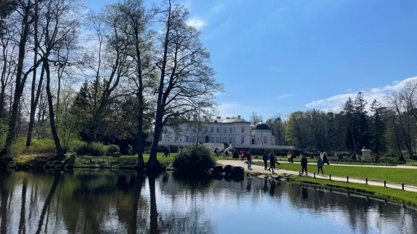 Neo-renaissance Tiškevičiai Palace in Palanga, a coastal jewel among manors in Lithuania.