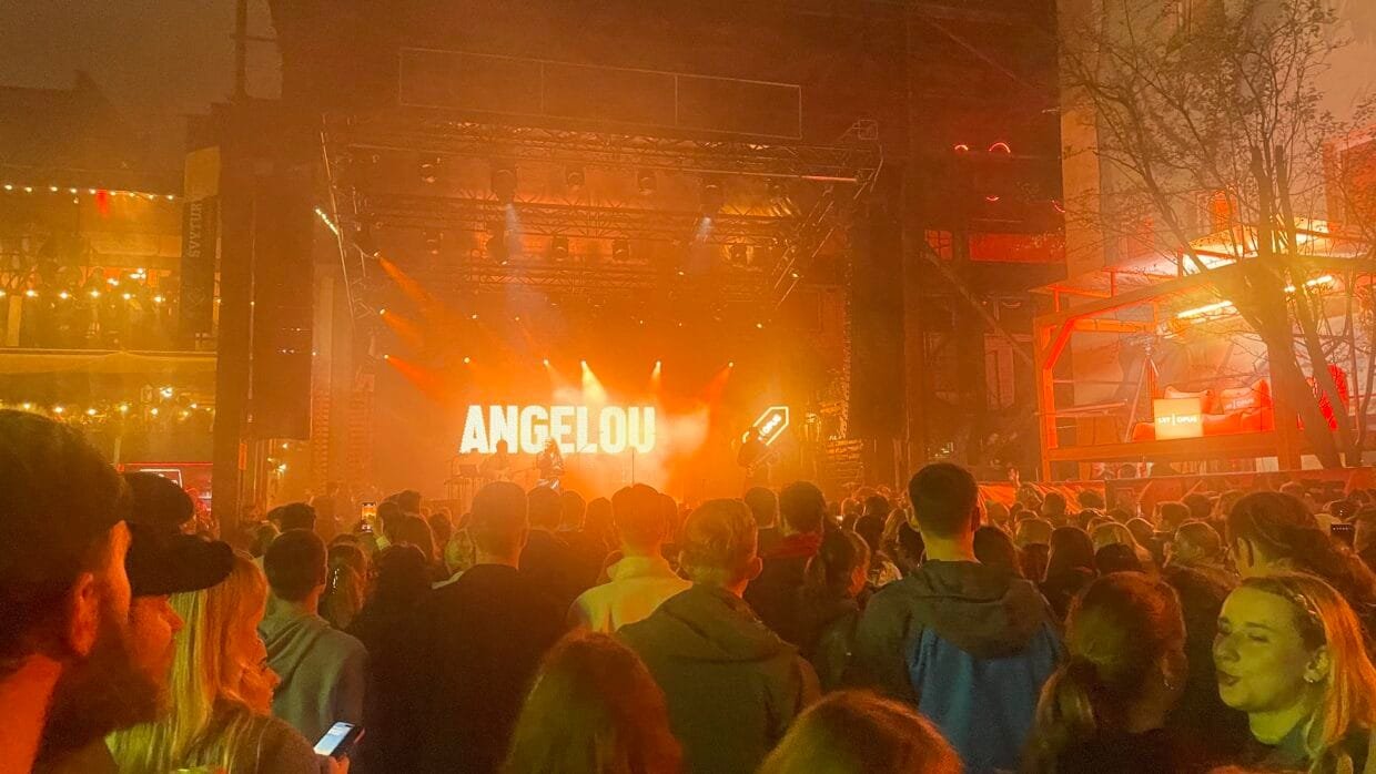 Crowd listening to a concert at one of the biggest events in Lithuania