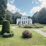 White manor in a park - ideal for day trips from Vilnius.
