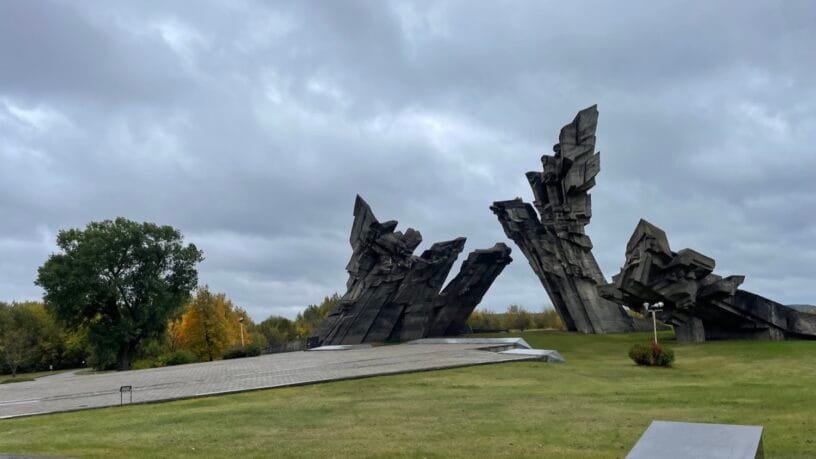 Kaunas IX Fort memorial monument, a historical destination for weekend trips from Kaunas